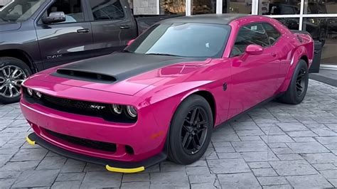 The Worlds Only Factory Built Dodge Demon 170 In Panther Pink Cost An