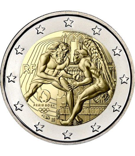 Moneda 2 Euros Francia 2024 Olimpiada Paris 2024