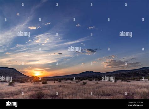 Desert Sunset Utah Usa Stock Photo Alamy