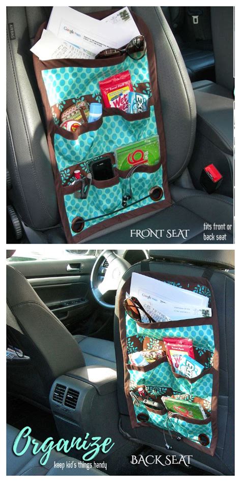 Car Seat Organizer Sewing Pattern Velcromag