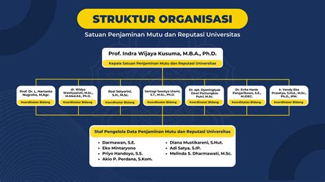 Struktur Organisasi Satuan Penjaminan Mutu Dan Reputasi Universitas