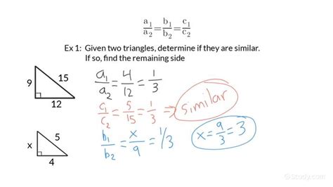 How to Identify Similar Right Triangles | Geometry | Study.com