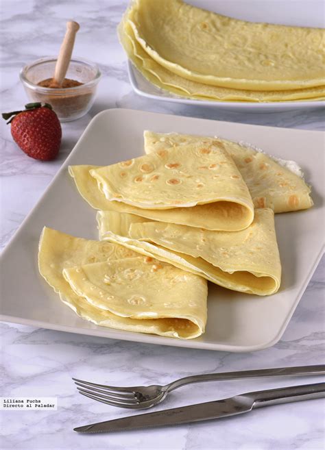 Masa de crêpes Receta de cocina fácil sencilla y deliciosa