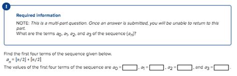 Solved What Are The Terms A0 A1 A2 And A3 Of The Chegg