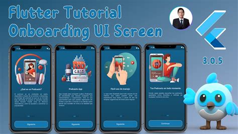 Flutter Tutorial Onboarding Ui Screen Youtube