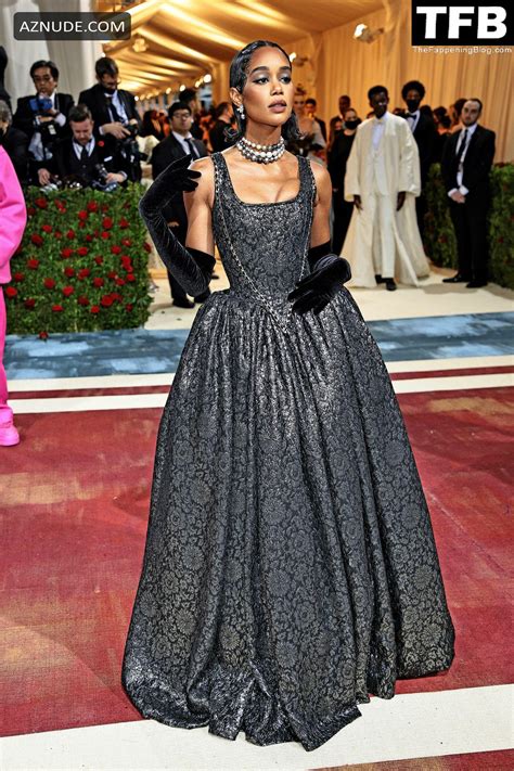 Laura Harrier Sexy Seen Flaunting Her Hot Tits At The Met Gala In New York City Aznude
