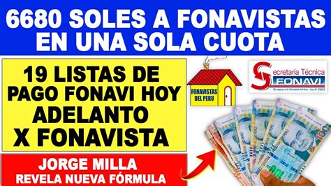 Fonavi Lo Ltimo Soles A Fonavistas En Una Sola Cuota Nueva