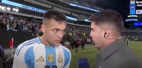 Lautaro Martinez Frase Polemica In Tv Dopo La Vittoria Dell Argentina