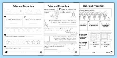 Fifth Grade Ratio And Proportion Activity Worksheet Twinkl