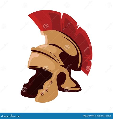 Gladiator helmet design stock vector. Illustration of athena - 273129055