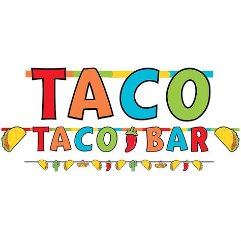 Taco Bar Letter Banner With Mini Banner Party City Canada