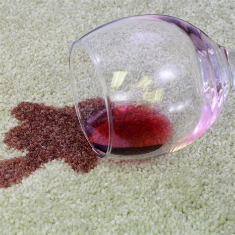 Red wine stain removal from clothing, tablecloth and rug