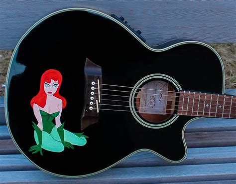 Poison Ivy guitar wip by xHarleenQuinnzelx on DeviantArt