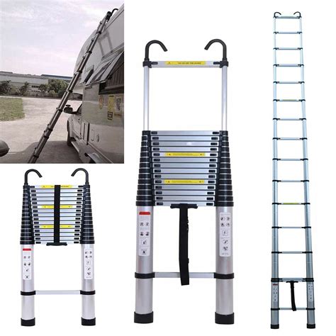 Buy Telescoping Ladder 20FT Extension Ladder With 2 Detachable Hooks