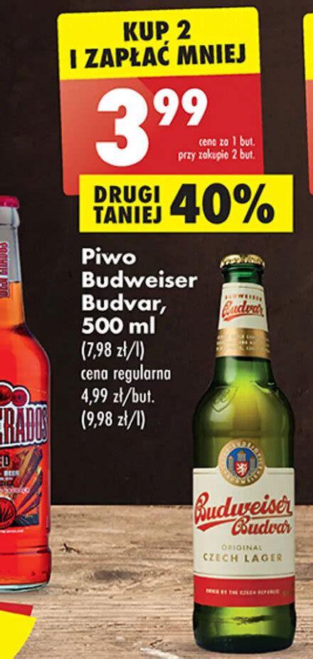 Promocja Piwo Budweiser Budvar Ml W Biedronka