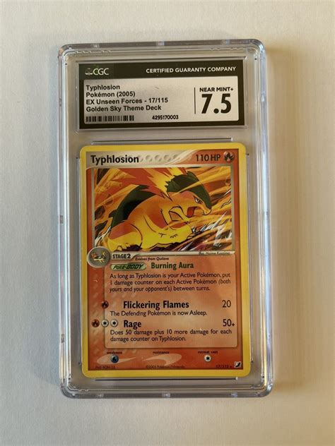 Pokémon TCG Typhlosion EX Unseen Forces 17 115 Regular Exclusive for