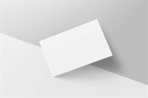 Premium Photo Blank Business Cards On Gray Background Mockup For