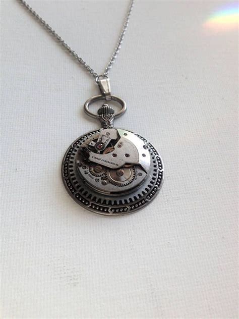 Steampunk Pocket Watch Necklace Steampunk Pocket Watch Pocket Watch