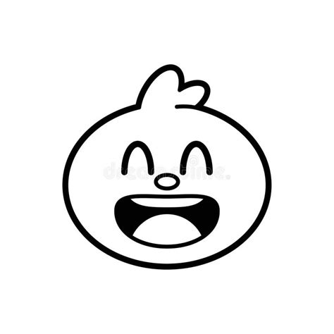Vector Emoji Cute Grinning Face With Smiling Eyes Illustration Isolated