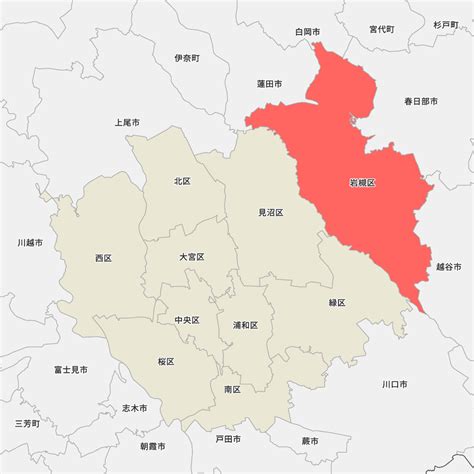 埼玉県さいたま市岩槻区の地図 Map It マップ・イット