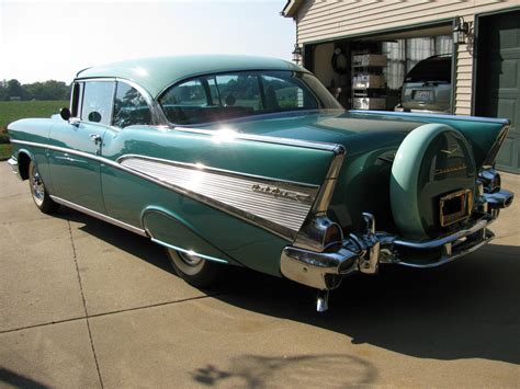 57 Chevy Belair 2 Door Hardtop Restored Beautiful Vintage Retro Sharp Classic