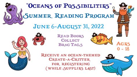 Oceans Of Possibilities Summer Reading Program Bossard