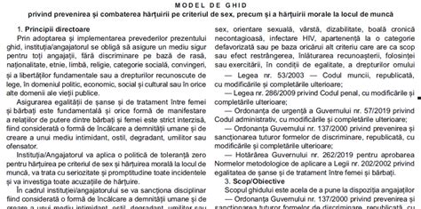 Ghid Privind Prevenirea I Combaterea H R Uirii Pe Criteriul De Sex Precum I A H R Uirii