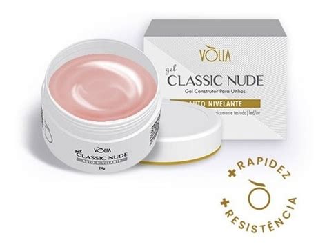 Kit Volia Gel Classic Nude Fibra De Vidro Parcelamento Sem Juros