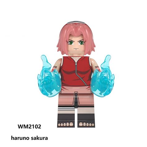 Hot Anime Uzumaki Naruto Lego Toys Minifigures Comic Building Blocks