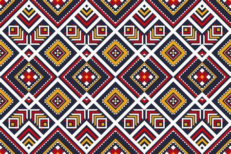 Geometric Ethnic Seamless Pattern In Tribal Fabric Ethnic Pattern Art