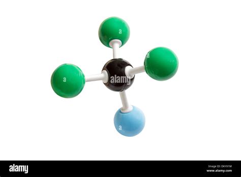 CFC molecule model Stock Photo - Alamy