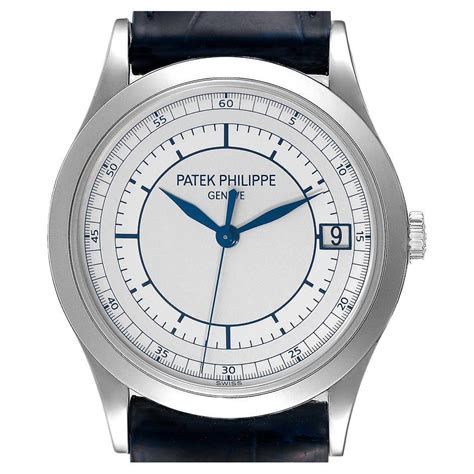 Patek Philippe Calatrava K White Gold Black Dial Automatic Unisex