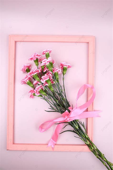 Pink Background Mothers Day Carnation Photography Envelope Carnation