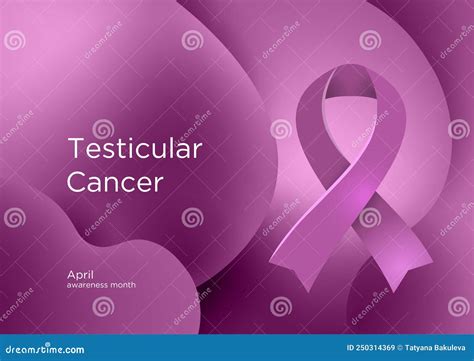 Testicular Cancer Awareness Month In April Orchid Color Of The Ribbon