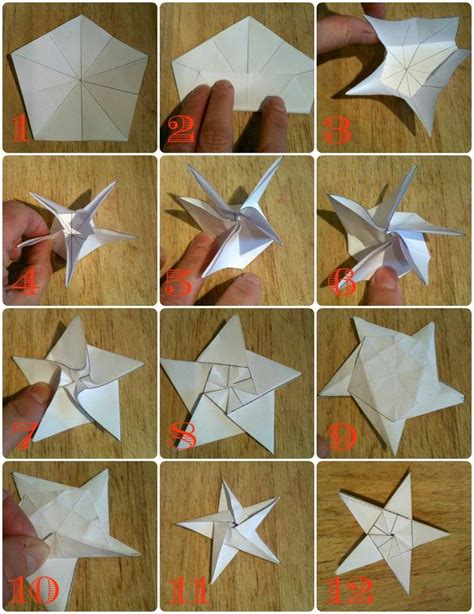 Origami Sterne simple Anleitung für Anfänger ZENIDEEN