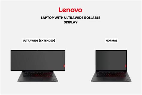 Lenovo Mematenkan Konsep Laptop Layar Ultrawide Yang Dapat Digulung