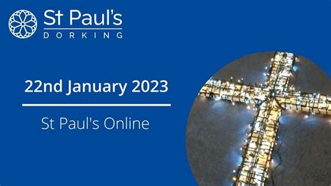 St Paul S Online Nd January St Paul S Church Dorking Youtube