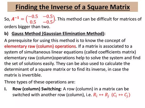 Matrix Algebra Ppt