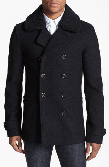 Topman Skinny Fit Double Breasted Peacoat Nordstrom Moda Ropa