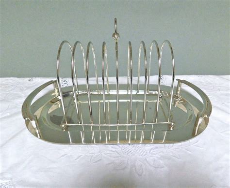 Large Silver Plate Toast Rack With Crumb Tray/vintage Foie | Etsy ...