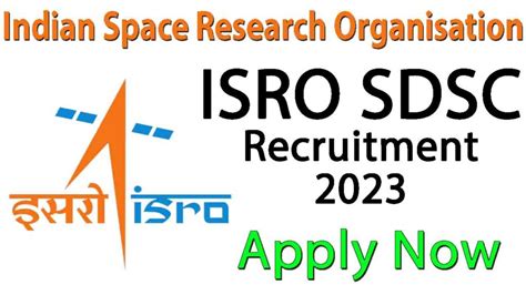 ISRO SDSC SHAR Recruitment Online Form 2023 ISRO Recruitment 2023