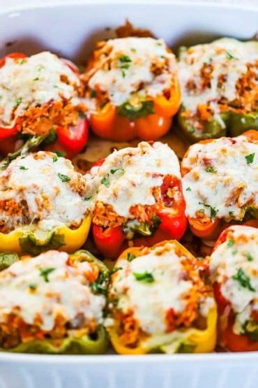 Stuffed Bell Peppers With Turkey And Rice How To Feed A Loon