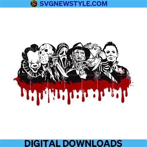 Halloween Horror Svg Horror Movie Svg Horror Characters Svg Png