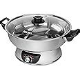 Amazon Aroma Housewares Asp Dual Sided Shabu Hot Pot Qt Stainless Steel Aroma