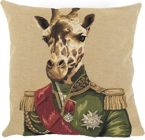 Mars More Office Giraffe Sierkussen 45x45 Cm Multicolour Bol