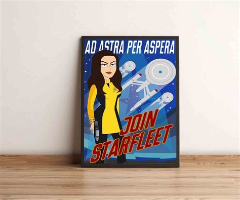 Ad Astra Per Aspera Poster Star Trek Strange New Worlds Etsy