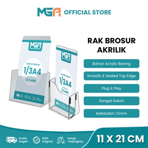 Promo Akrilik Tempat Brosur Rak Brosur A Acrylic Flyer Holder