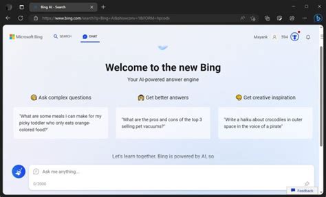 Microsoft's new ChatGPT-powered Bing is now rolling out to select users - TECHTELEGRAPH