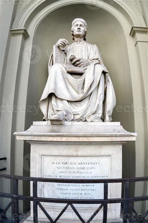 Arnolfo Di Cambio Statue Florence Stock Photo At Vecteezy