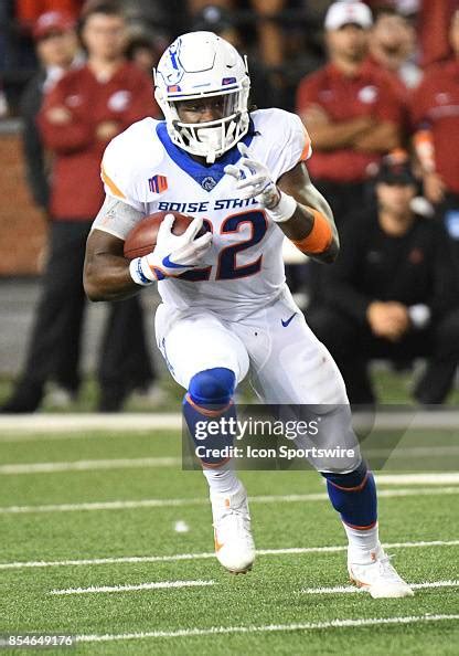 Boise State Running Back Alexander Mattison Carries The Ball During